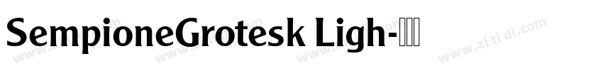 SempioneGrotesk Ligh字体转换